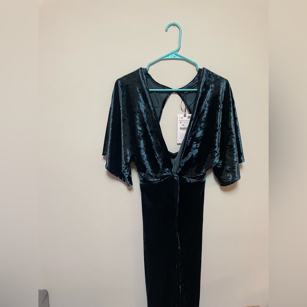 Zara velvet dress
